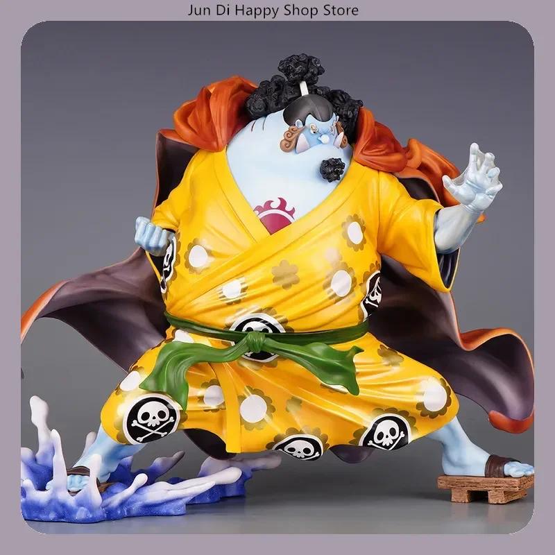 One Piece Jinbe Knight of the Sea Seven Warlords of the Sea 25 cm große Anime-Figur zum Sammeln, Statue, Desktop-Dekoration, Geschenk