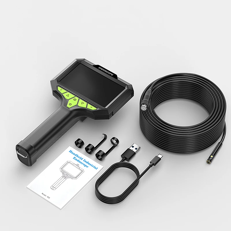 Handgehaltene industrielle Endoskopkamera mit 4,3-Zoll-IPS-Bildschirm, abnehmbarem Design, IP67-Endoskop-Inspektionskamera für Pipeline-Autos Image