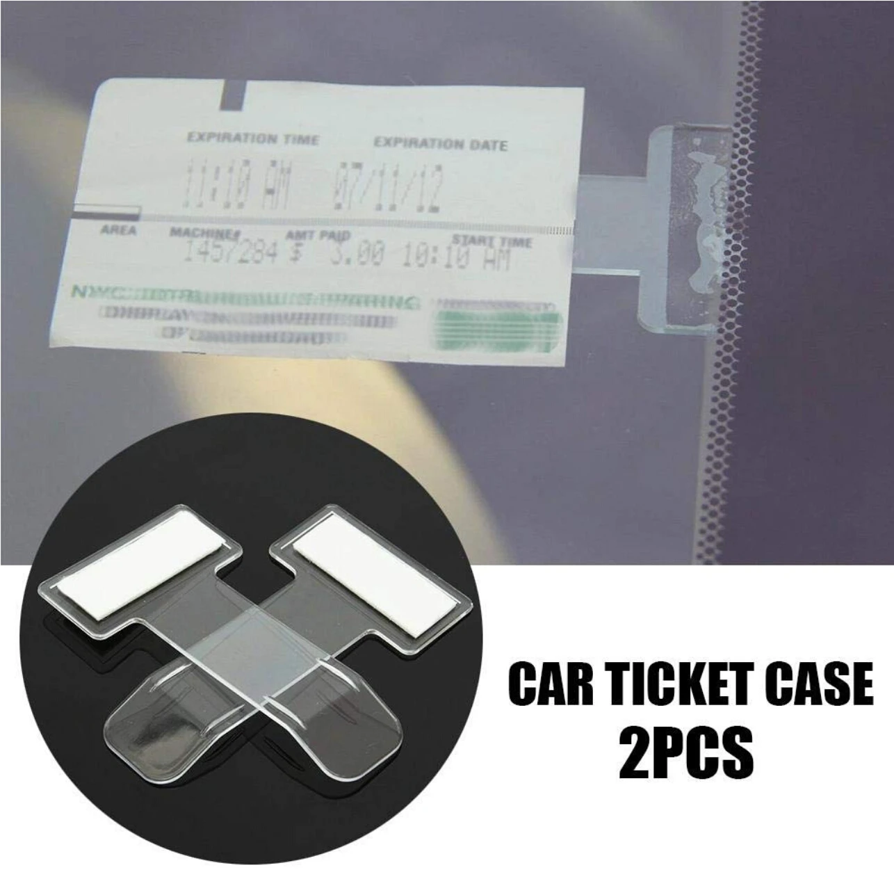 Clip per biglietto di parcheggio per auto in fibra di carbonio per Mercedes Benz Vito Viano Valente Metris Classe V W447 W639 V260 W203 per Mercedes Benz V