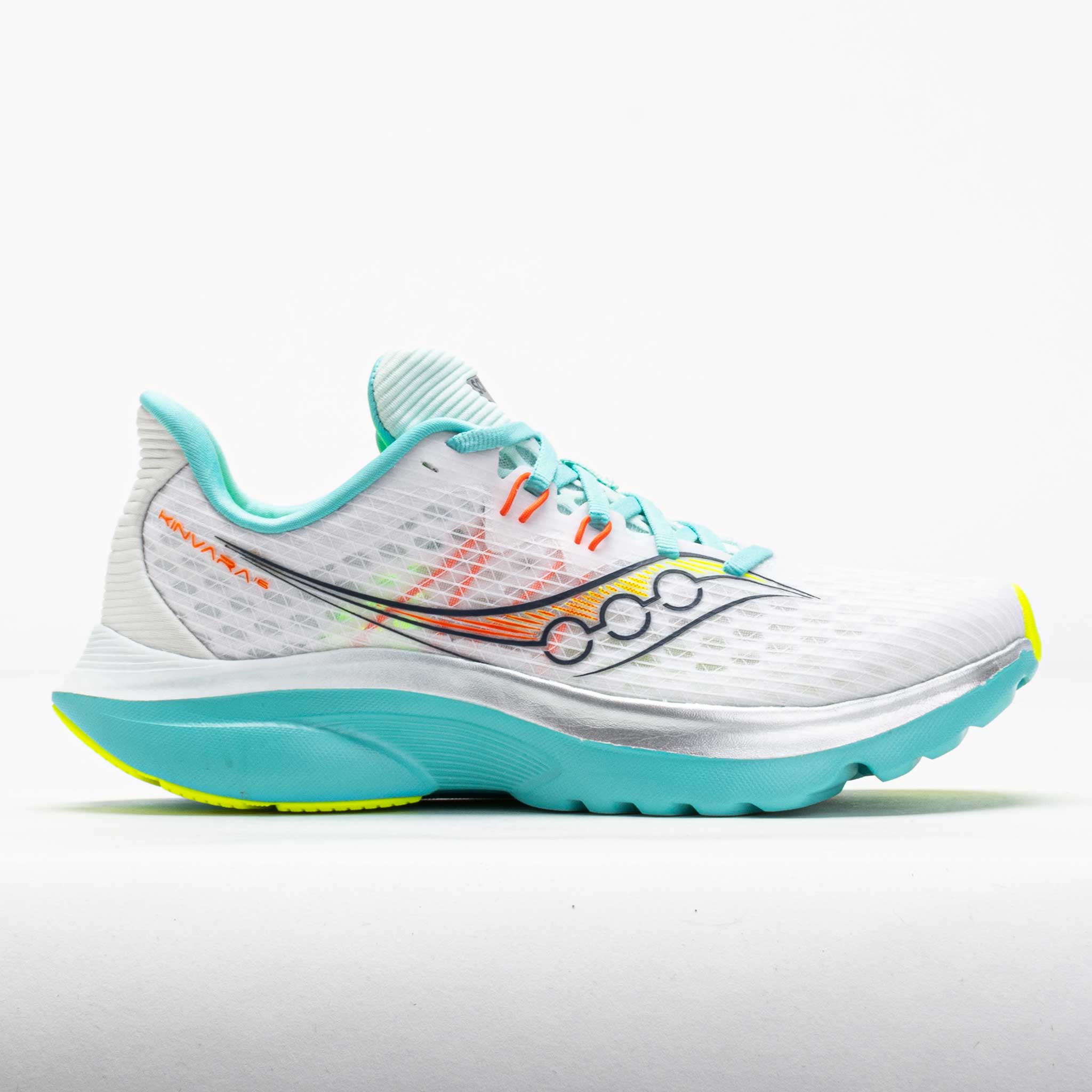 Saucony Kinvara 16 Women's Running Shoes White/Aqua