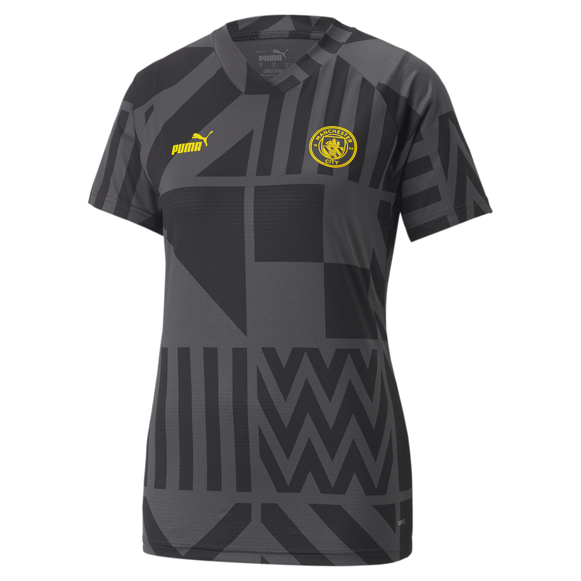 Puma Womens Manchester City F.C. Football Prematch Jersey - Black - Size Large | Puma Sale | Discount Designer Brands