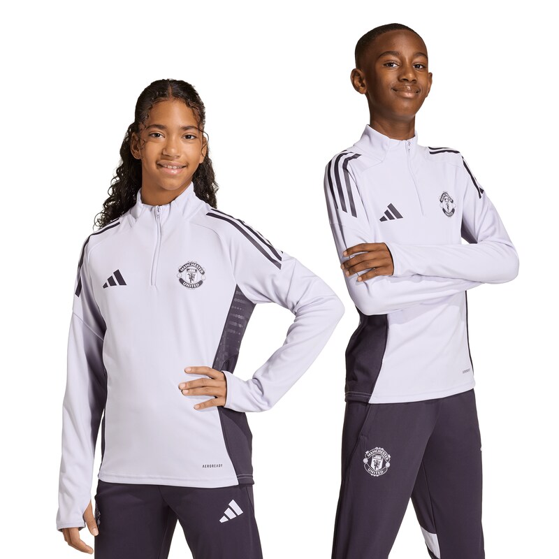 Manchester United adidas Trainingsshirt – Lila – Kinder Image