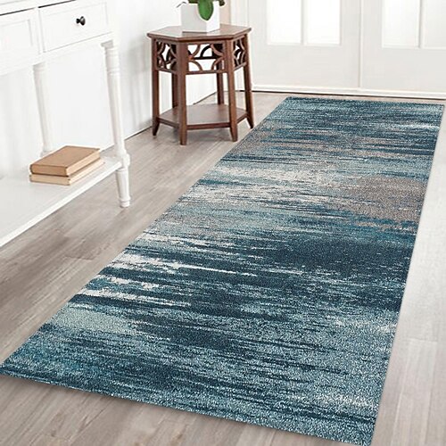 Flurläufer mit Farbspritzer-Muster, Flanellstoff, bedruckt, rutschfest, weich, für Eingangsbereich, Badezimmer Image