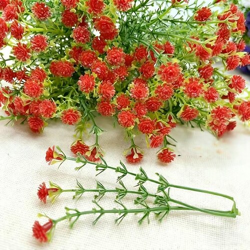 100 realistische, künstliche, atmende Blumen, naturgetreue Kunststoffblumen als Dekoration für Valentinstag, Hochzeiten und Geschenkboxen besondere Anlässe Image