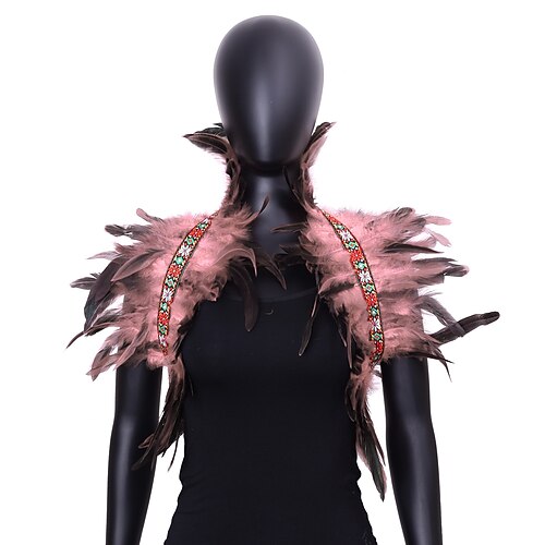 Karneval 2026 Rio Karneval Samba Zubehör Damen grüner Federumhang mit gesticktem Band Brasilien Festival Kostüm Image