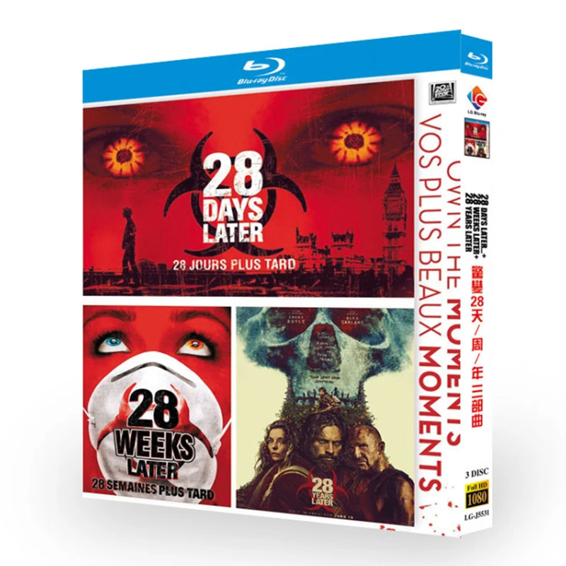 28 ans plus tard 3 (2028) Disque Blu-ray (film) Boîte de disques 1080