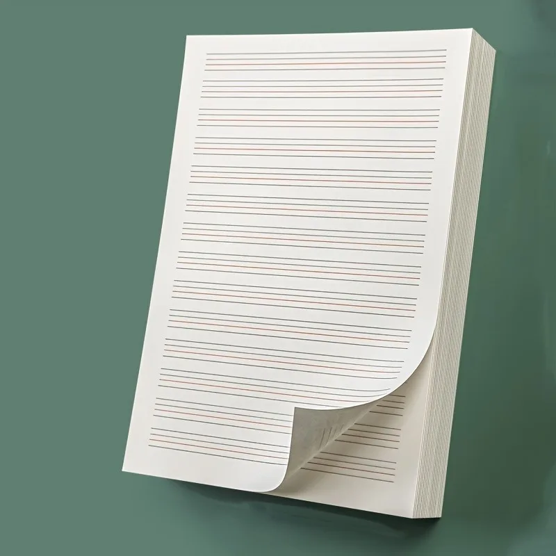 Englisches Übungsbuch, englisches Übungsbuch mit dünnem Vierleitungsraster, 50 Blatt, verdicktes Entwurfspapier Image