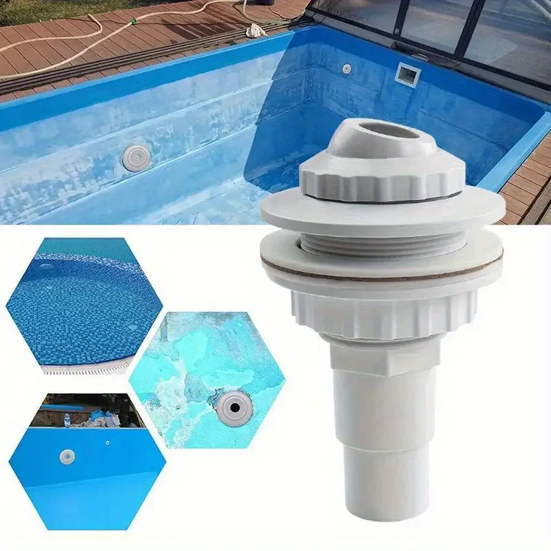 1 Stück 32/38 mm Schwimmbaddüse, Wasserauslass-Rückflusssprüher, Spa-Ersatzteile, PP-Material, mit mehreren Komponenten Image