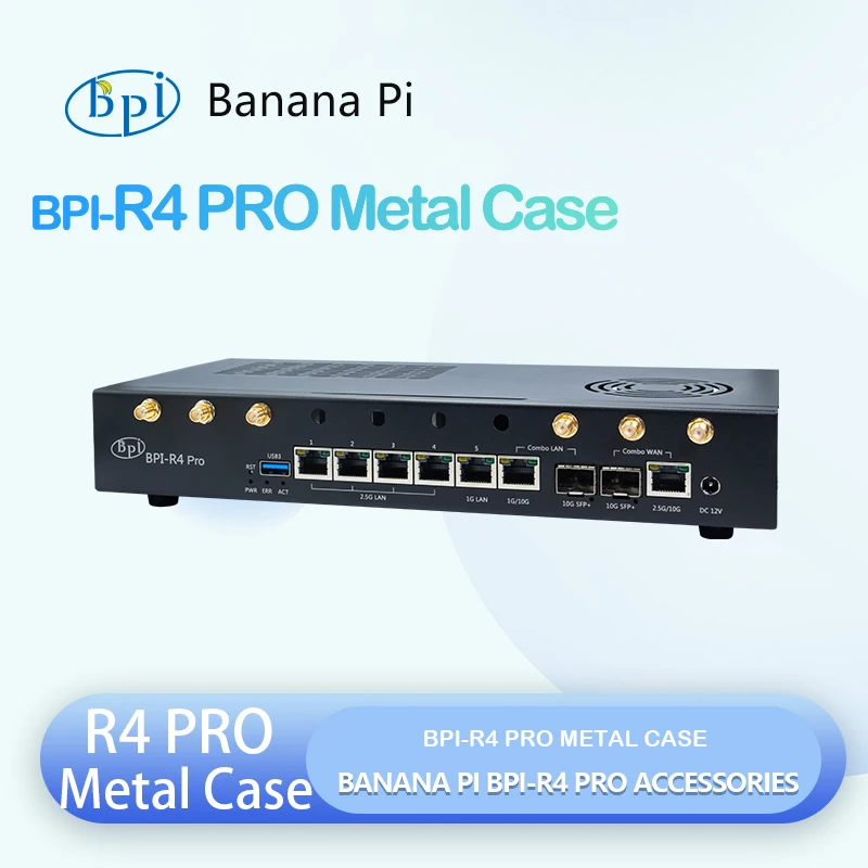 Banana Pi BPI-R4 PRO Metallgehäuse, Eisengehäuse, kompatibel mit BPI-R4 PRO BPI-Zubehör Image