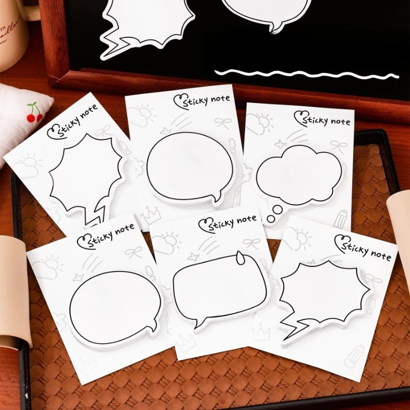 Büro Schulbedarf Einfache Dialog Box Kreative Kleine Frische Nachricht Hinweis Memo Pad Student Schreibwaren Kleine Geschenk Papier Kawai Image
