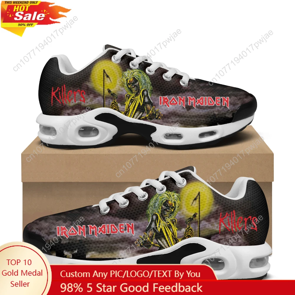 I-Iron M-Maidens Rock Band Air Cushion Sneakers Herren Damen Sportschuhe Leicht Wandern Bergsteigen Custom Shoess