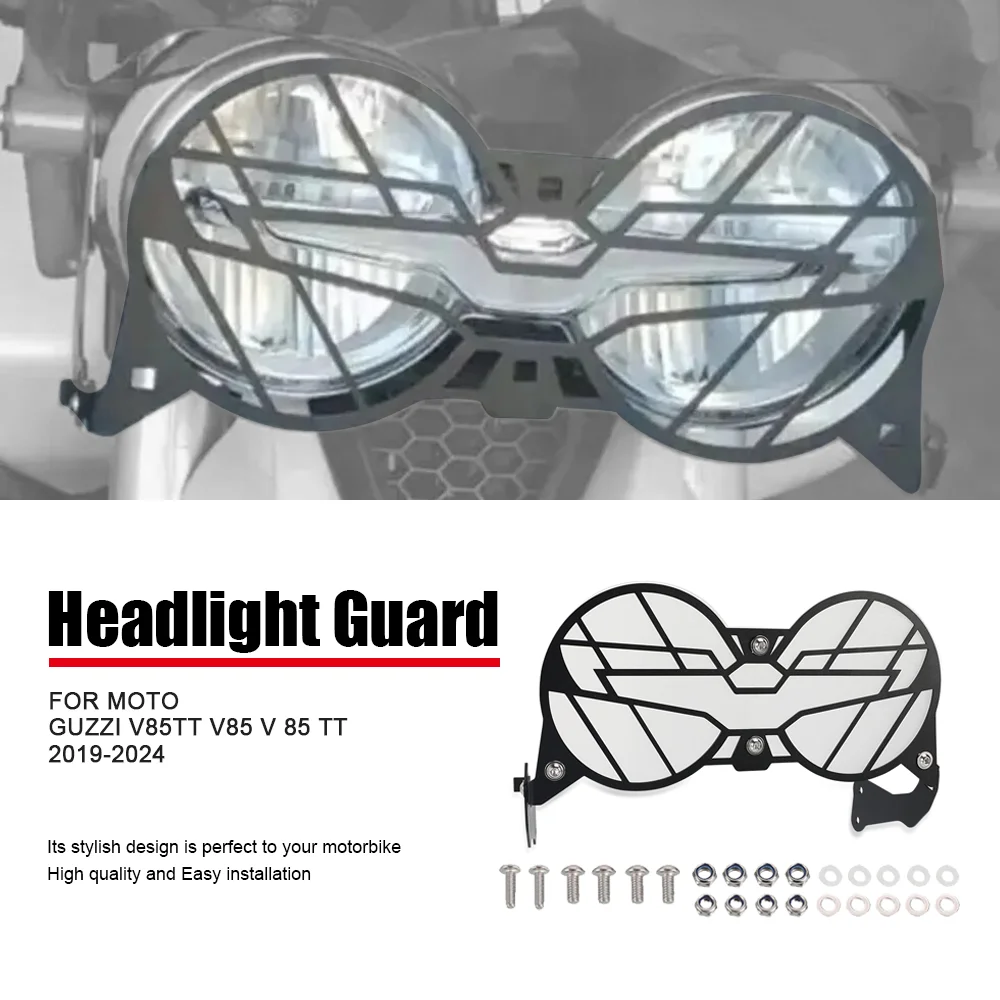 Per Moto Guzzi V85TT V85 V 85 TT 2019-2020-2021-2022-2023-2024 Moto Pieghevole Faro Testa Luce Della Protezione Della Copertura Della Protezione