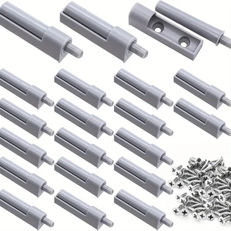 10 Stück Soft-Close-Schrankscharniere, Kunststoff mit Schiebeschrauben für leises Schließen – einfache Montage für Küche, Kleiderschrank und Holztüren Image