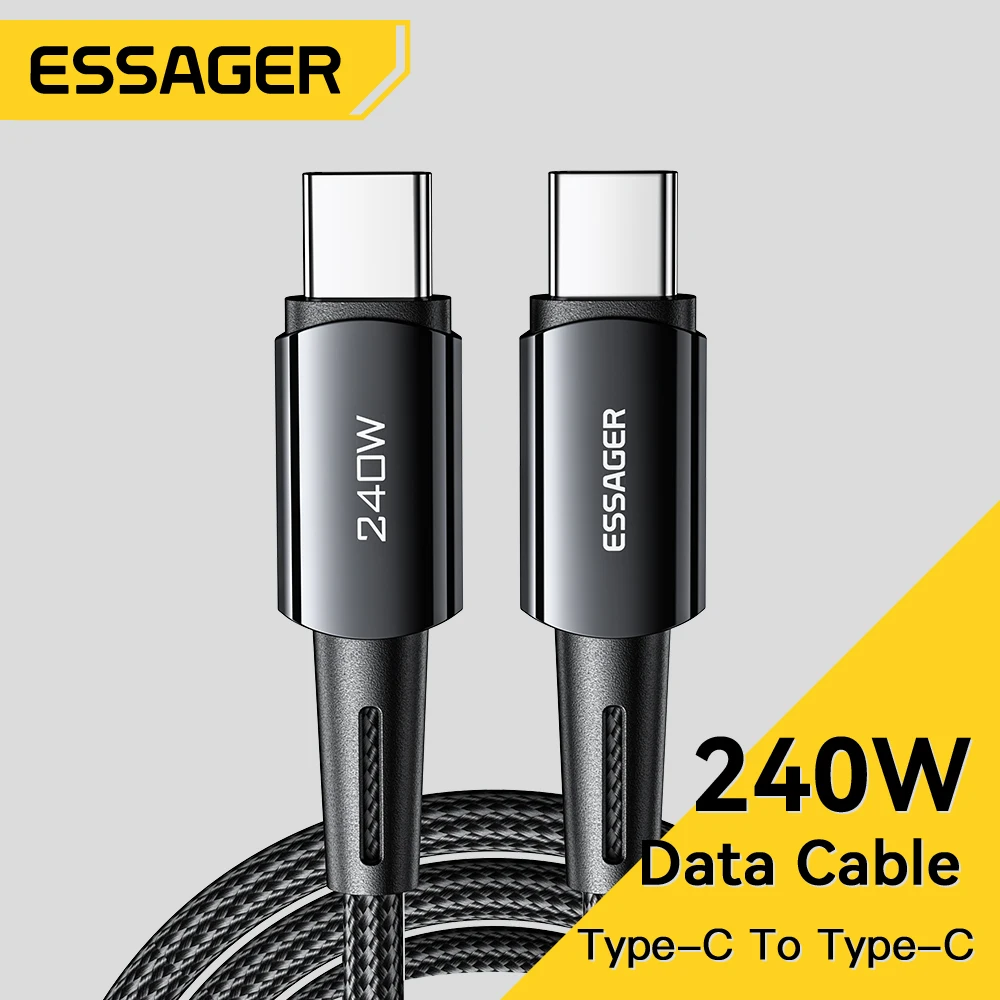 Essager 240 W Superschnellladung Typ C 66 W Kabel Schnelllade-USB-Kabel 6 A für iPhone 15 Pro Redmi K50 MacBook Xiaomi Samsung Image