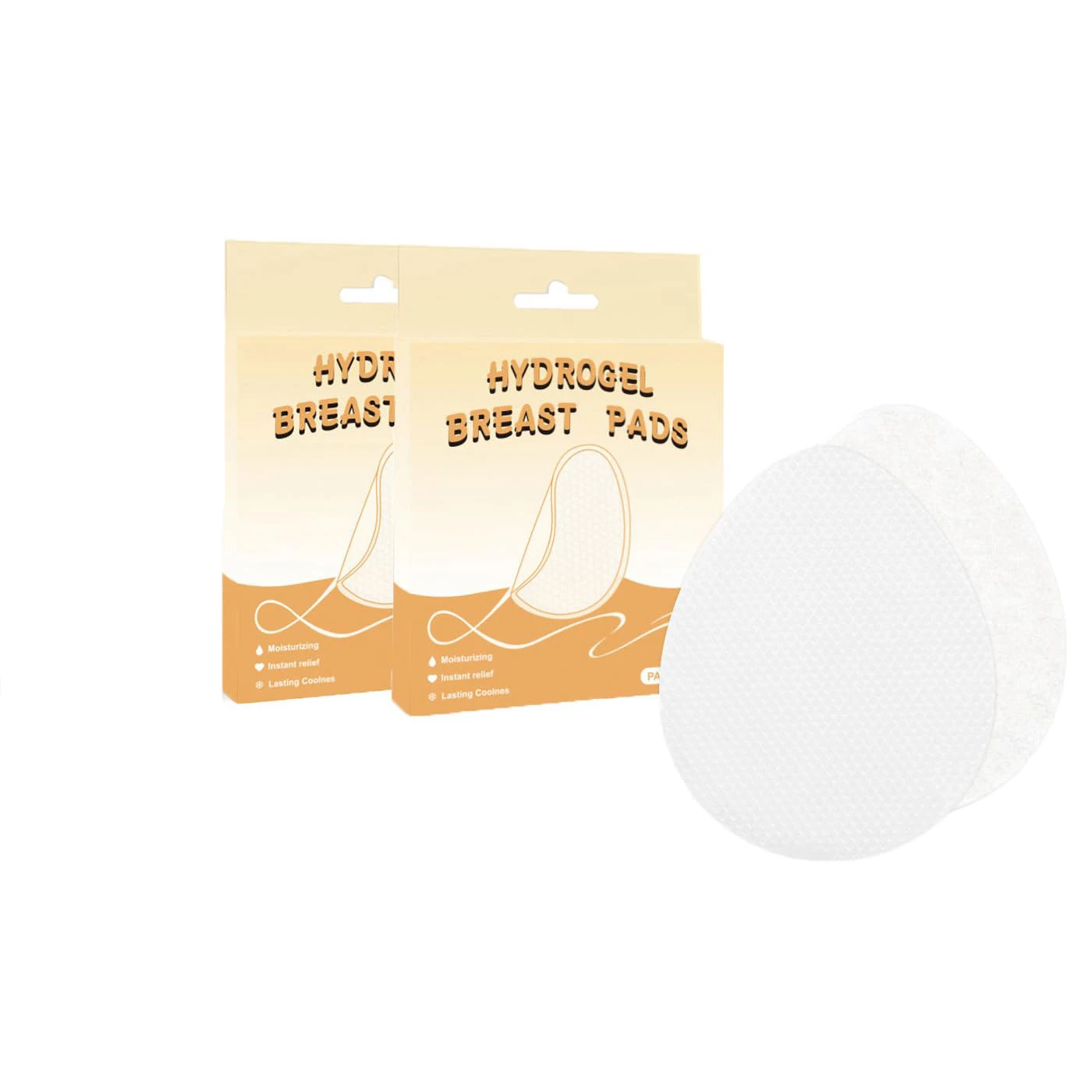 20 Stück Hydrogel-Stilleinlagen, Kühlpad, Brustwarzenschutz, Linderung von Schmerzen und Wunden, Postpartum-Stilleinlagen, Stillen-Essentials Image
