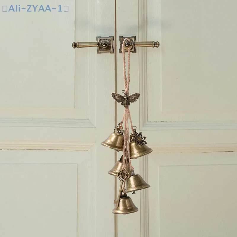 【ZYAA-1】Glocke für Türknauf zum Schutz, Messingglocke zum Aufhängen, Wicca-Zubehör, Kranz, handgefertigte Glocke Image