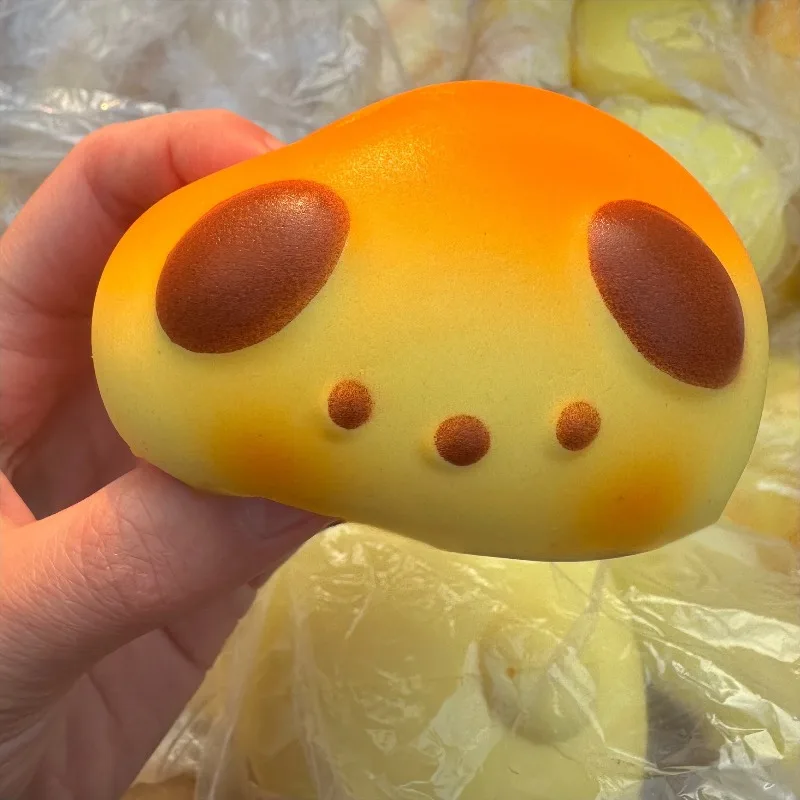Squishy Cute Puppy Bread Squeeze Toys Soft Simulated Food Anti Stress Fidgets Toys Slow Rebound Stress Relief Toy für Freunde Image