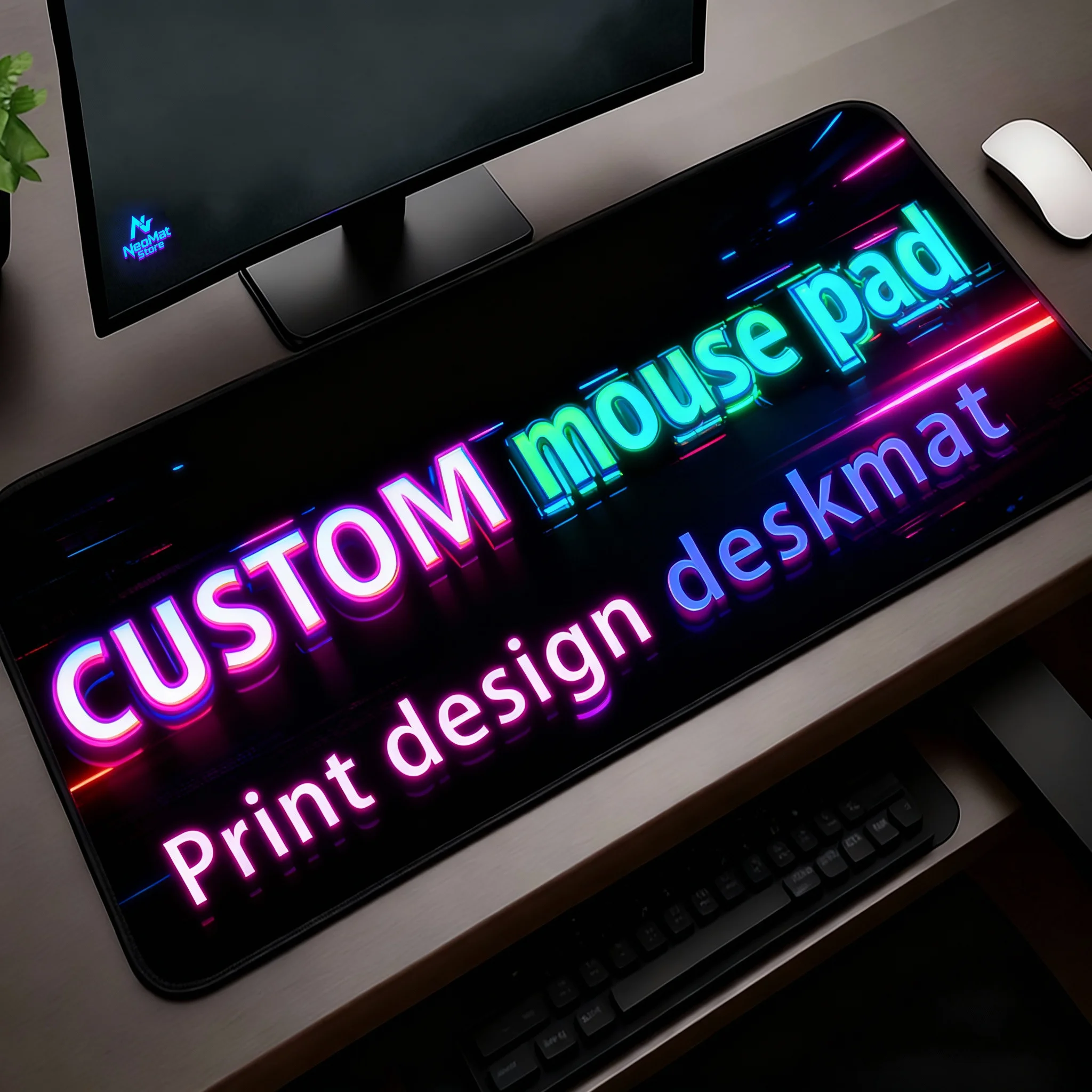 Benutzerdefinierte Design Mousepad Schreibtisch Computer Matte personalisierte Gummi Pad 45x40 Mauspad Anti Slip Sublimation leere Mousepads Größe Diy Image