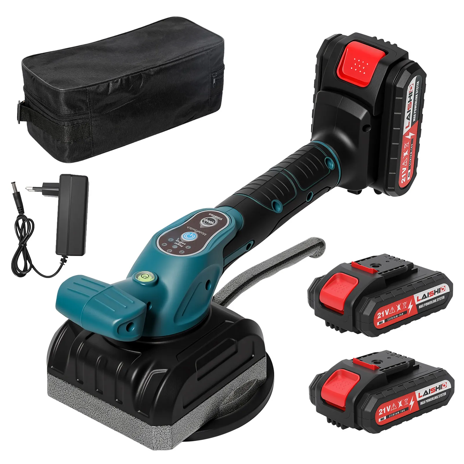 200 kg Fliesen Fliesen Maschine Fliesen Vibrator Saugnapf 6 Gang Boden Vibrator Nivellierung Power Tool Für 18 V Batterie Image