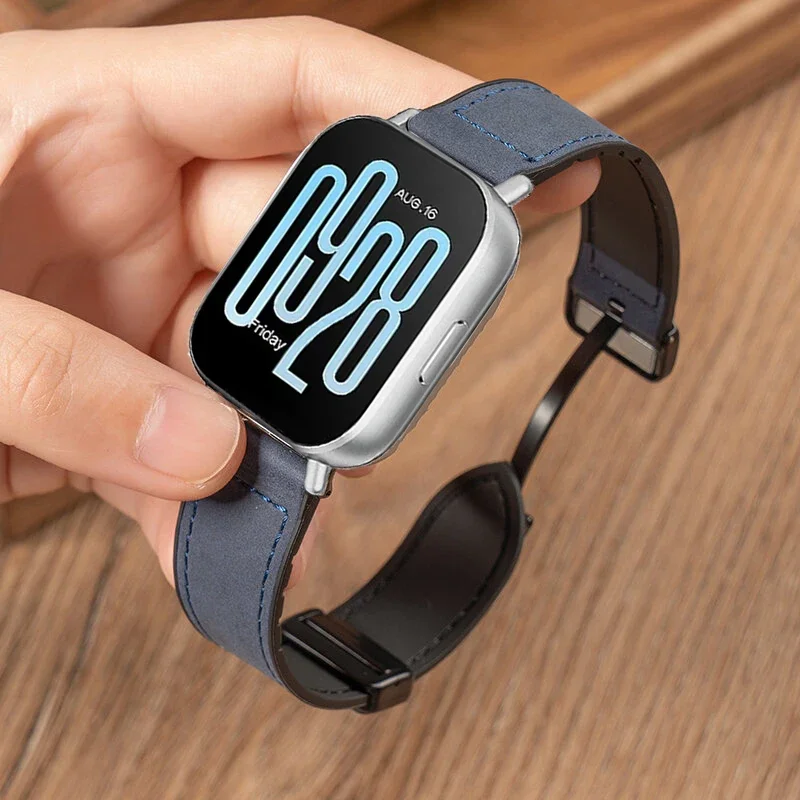 22 mm magnetisches Lederarmband für Redmi Watch 5 Active/Lite Armband Armband für Mi Watch S4 S3 S2 S1 2Pro Armbandzubehör Image