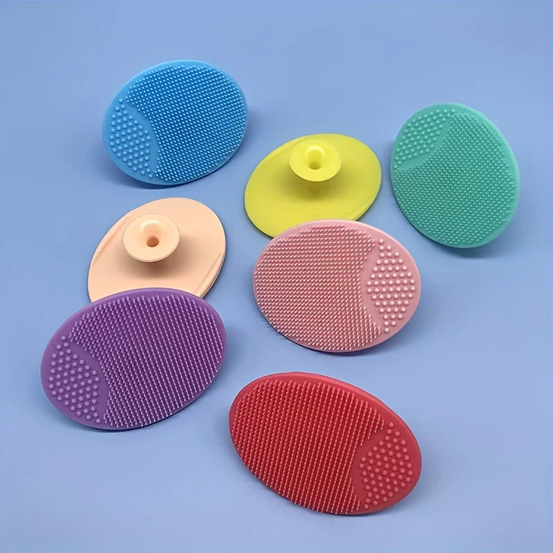 Sanfte Silikon-Gesichtsmassagegerät- und Peeling-Bürste – Tiefenreinigung der Poren, Entfernung von Mitessern, alkoholfrei für empfindliche Haut Image