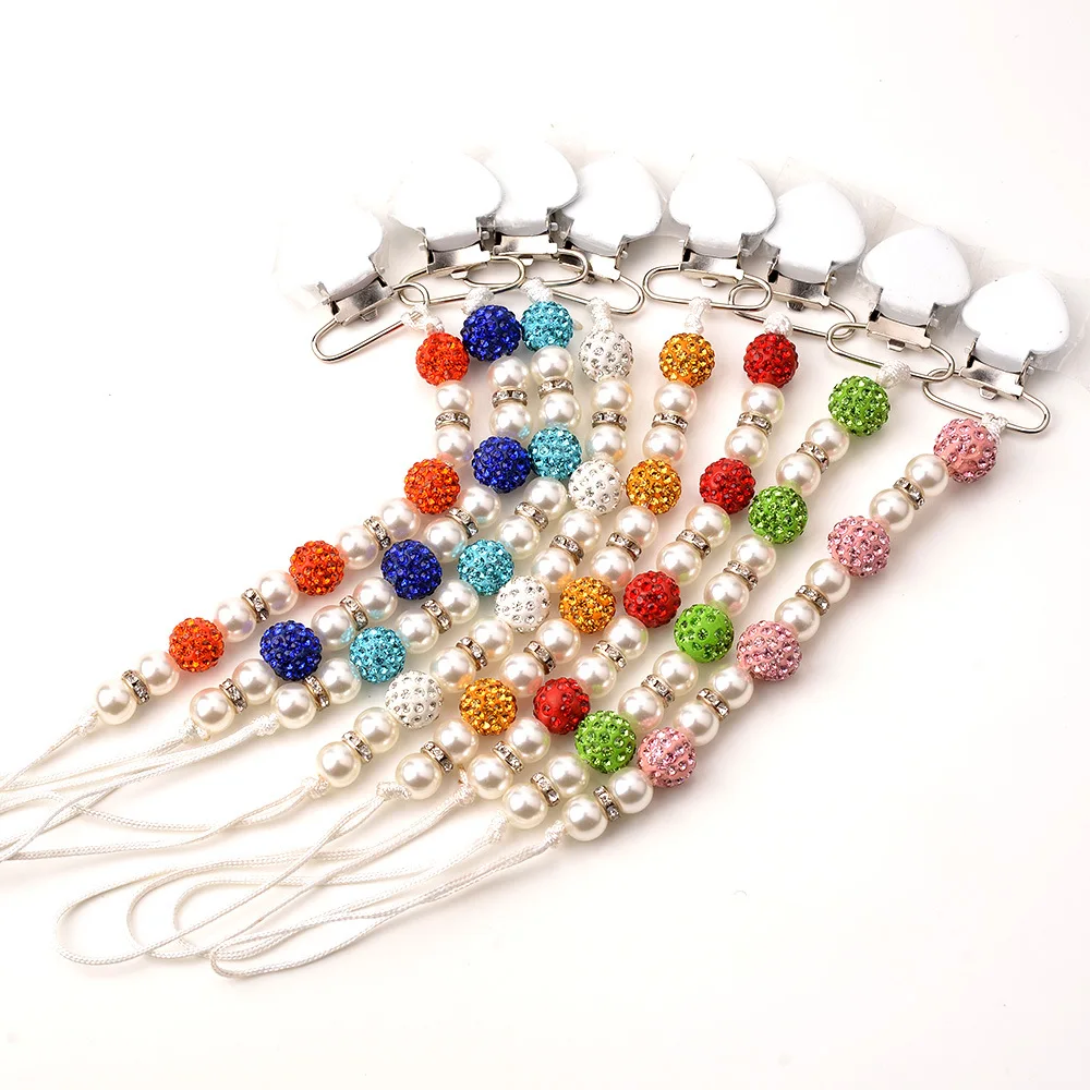 Ins Imitation Perle Schnuller Kette Anti-Drop-Kette Zahngel Kette Mutter und Kind Lieferungen Image