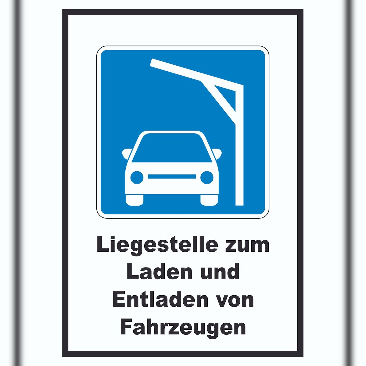 HB-Druck Liegestelle zum Laden von PKWs Autos aufladen Symbol und Text A5 (148x210mm) Image