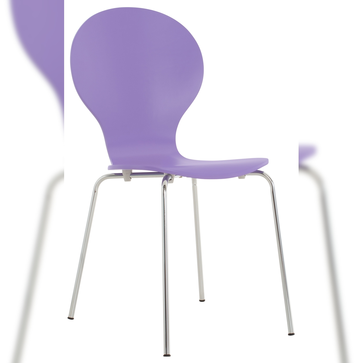 DELUKE Besucherstuhl ATHENS - Holz Lila 43x45x86 cm | Besucherstühle Konferenzstuhl Wartezimmerstuhl Bürostühle Bürostuhl Konferenzraum Wartezimmer Image