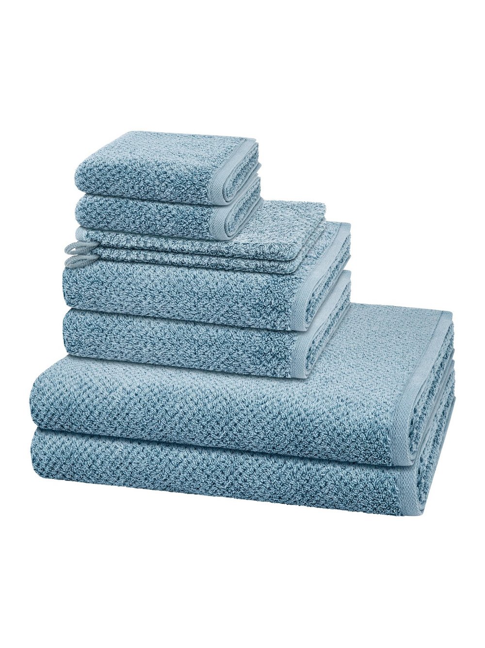 Cawö Handtuchset 8-teilig Damen blau, ONE SIZE Image