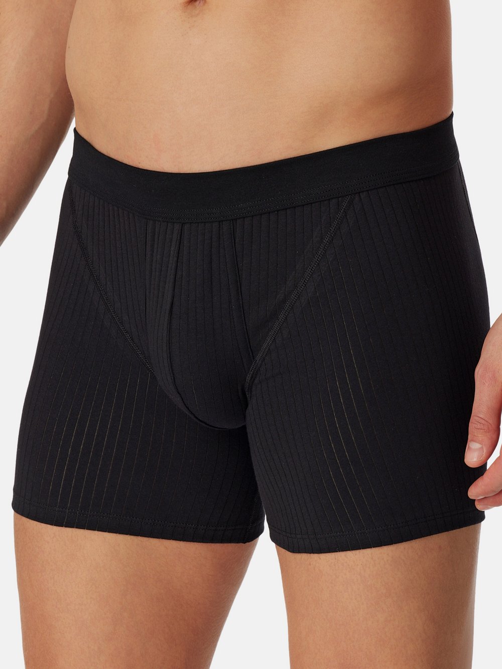 Schiesser Retro Short Herren schwarz, L Image