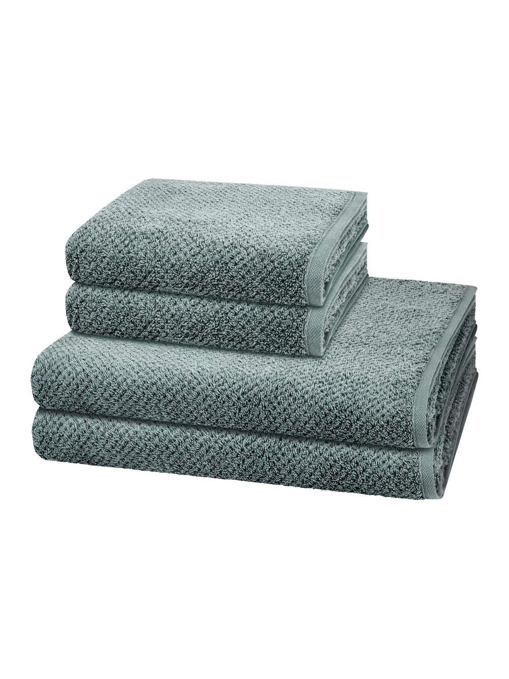 Cawö Handtuchset 2-teilig Damen grün, ONE SIZE Image