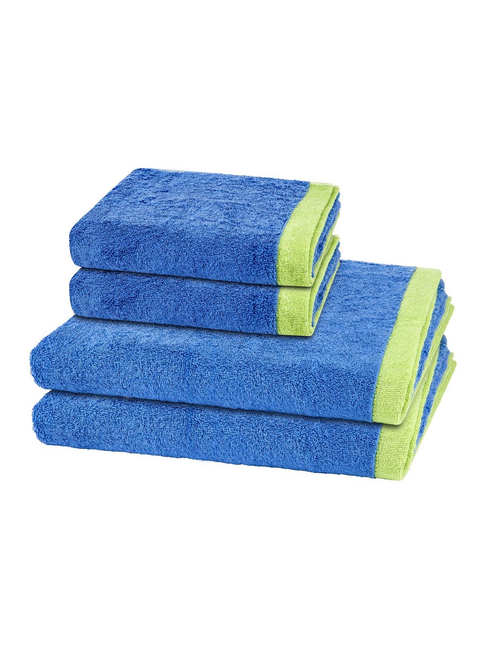 Cawö Handtuchset 2-teilig Damen blau, ONE SIZE Image