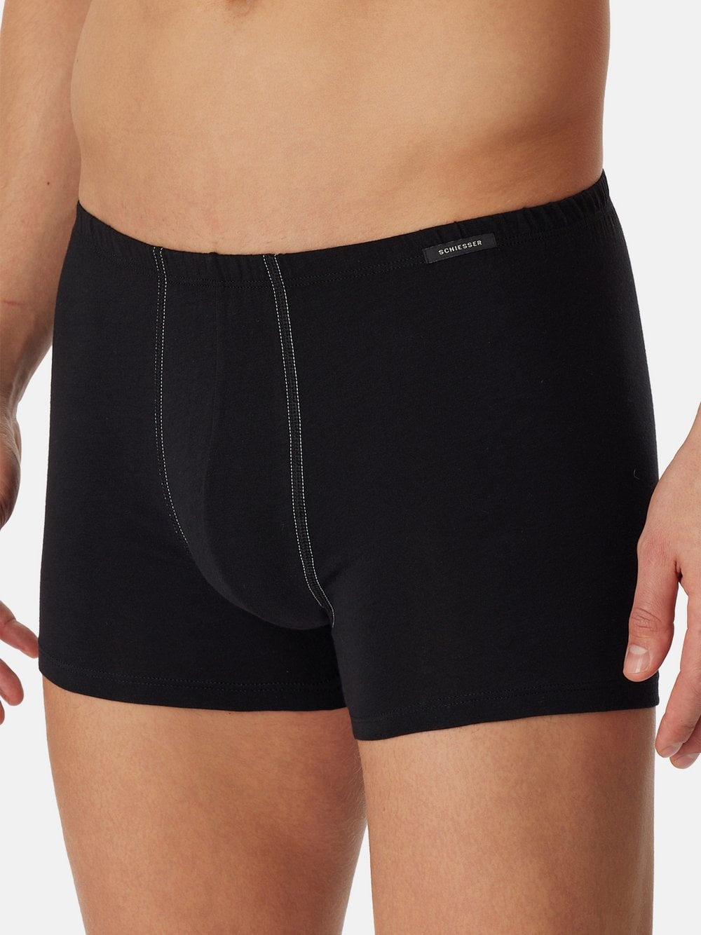 Schiesser Retro Short Herren schwarz, S Image