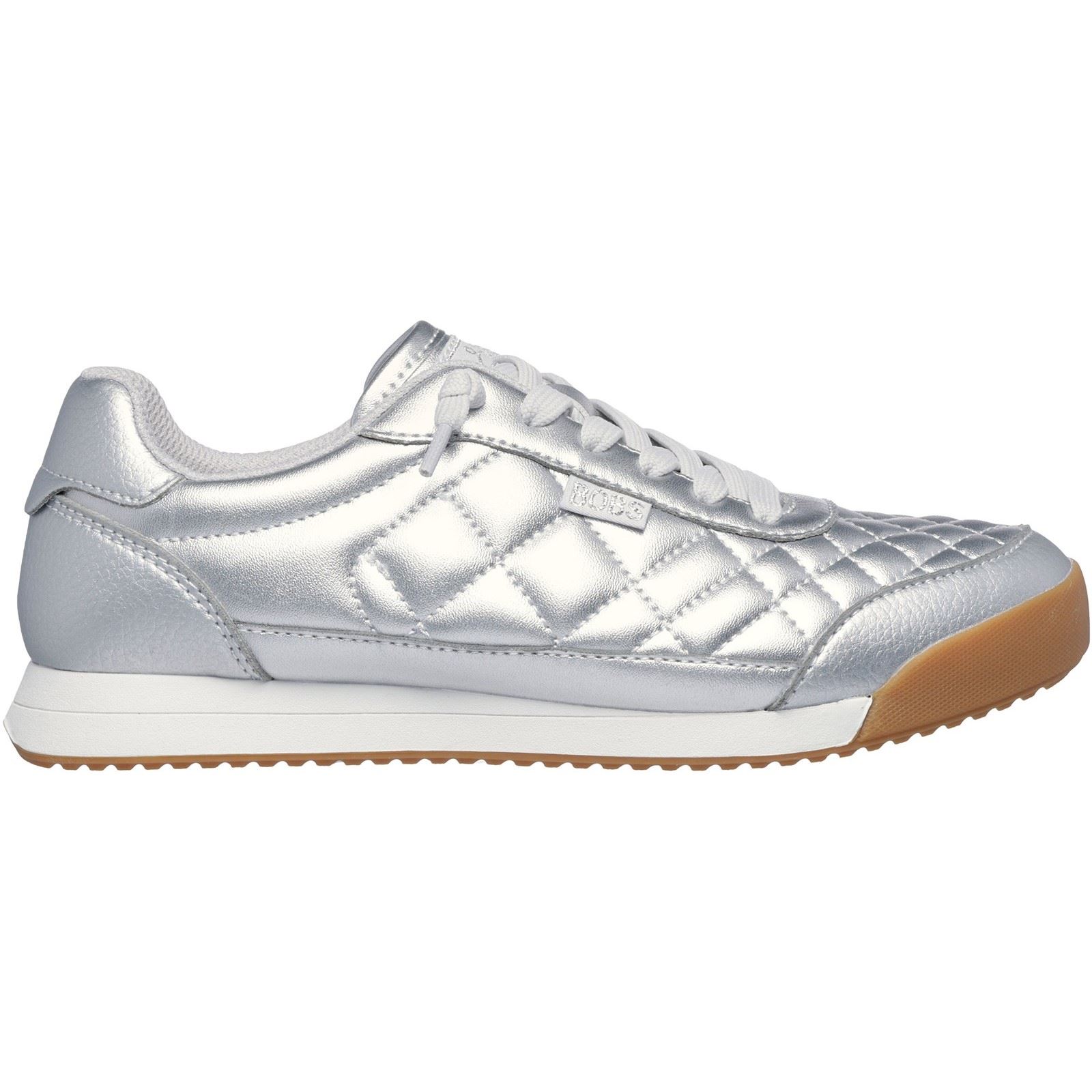 Skechers BOBS Billie Wild Comfort Polyurethan Damen Silber Sneakers