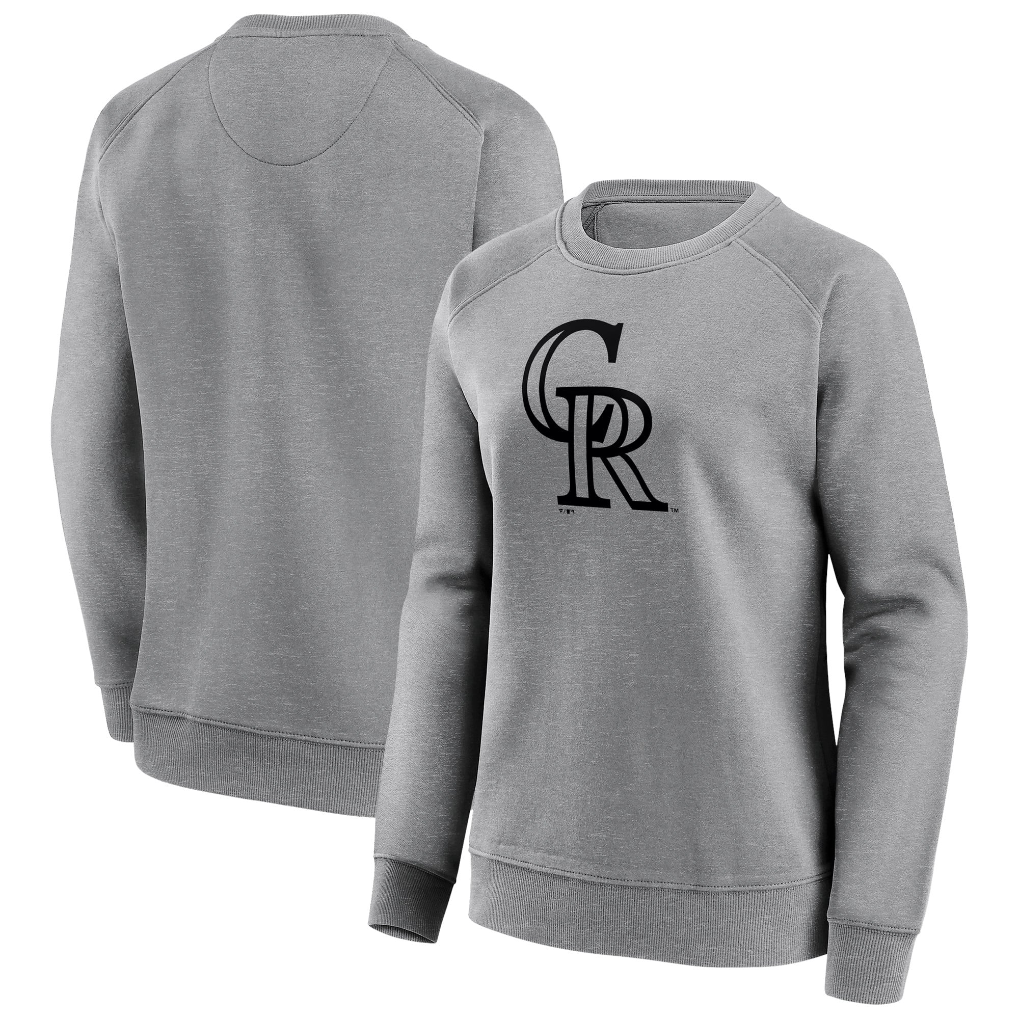Colorado Rockies Mono-Logo-Grafik-Sweatshirt mit Rundhalsausschnitt – Damen