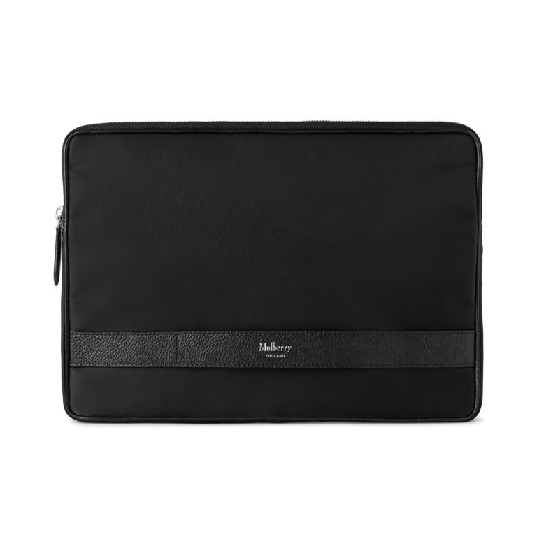 Heritage Nylon Laptop Sleeve - Black - Mulberry Cases