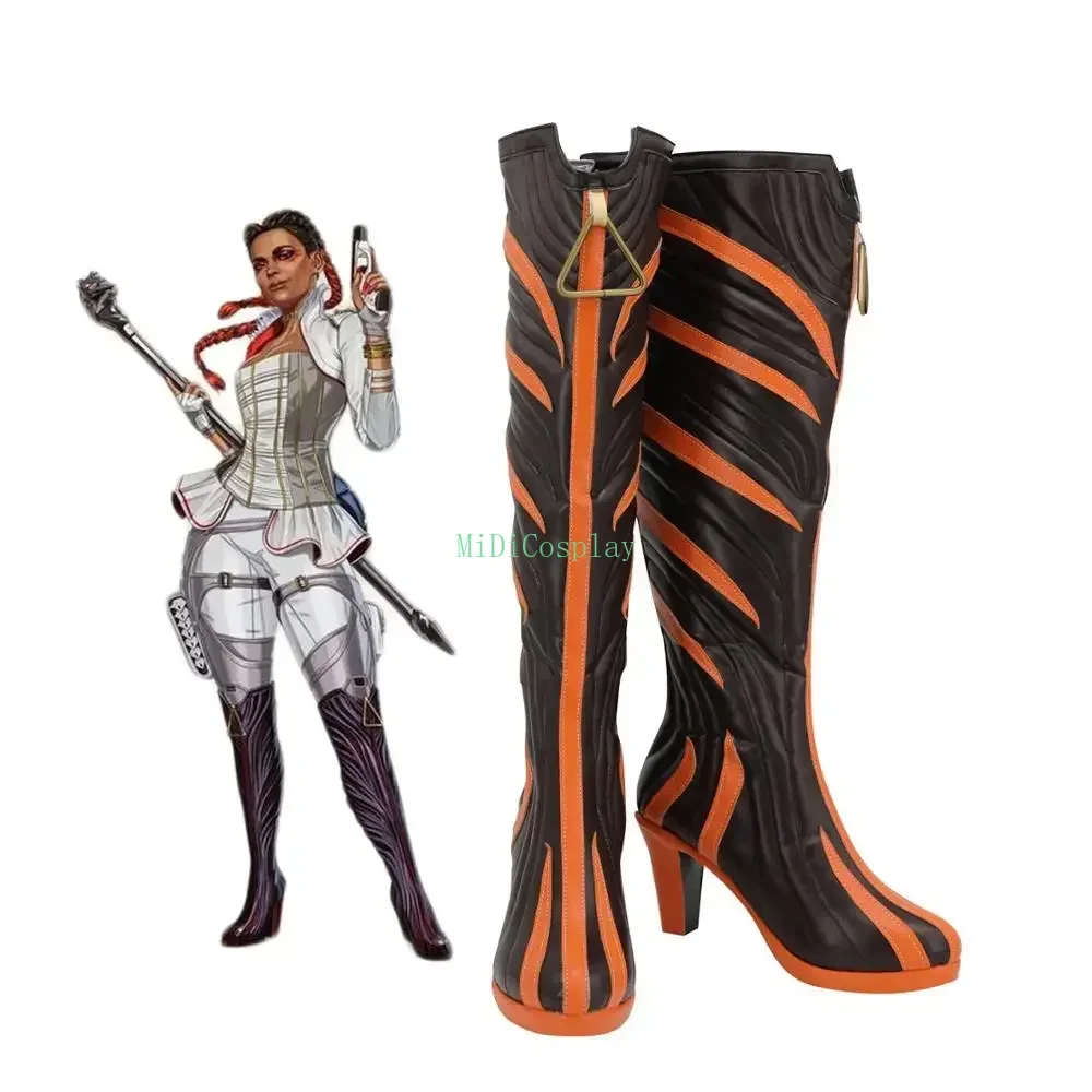 Apex Legends Loba Andrade Cosplay Stiefel Maßgeschneiderte High Heel Lederschuhe jeder Größe