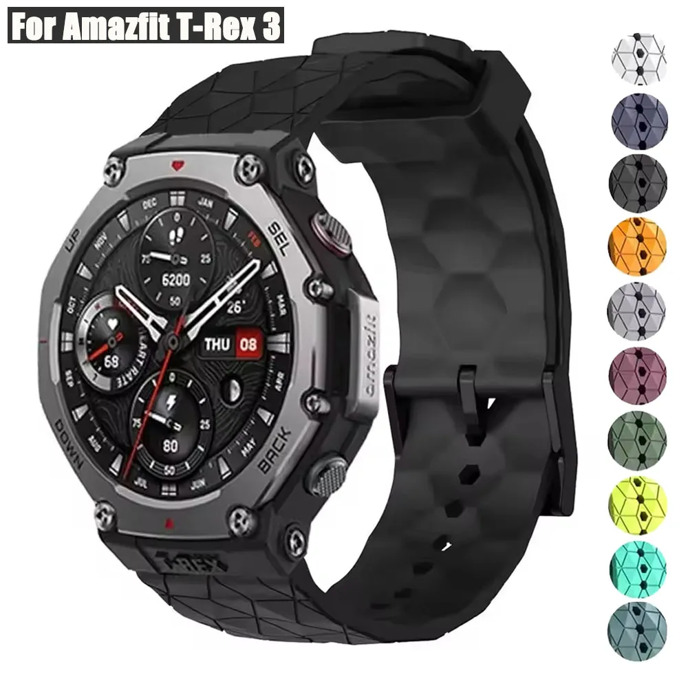 Weiches Silikon-Sportarmband für Amazfit T-Rex 3 Smart Watch Armband Correa für Huami Amazfit T-Rex 3 Handgelenkgürtel Ersetzen Sie das Armband Image