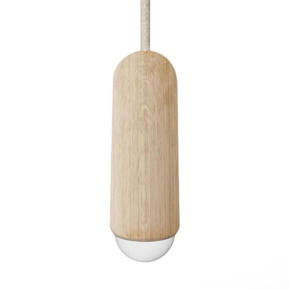 Suspension chêne naturel h19cm bois