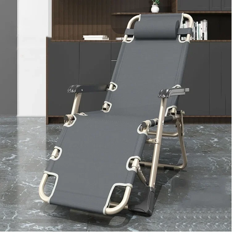 Klappbarer Loungesessel zum Sitzen oder Liegen, Nickerchenstuhl für zu Hause, Freizeit-Rückenlehne im Freien, Strandkorb