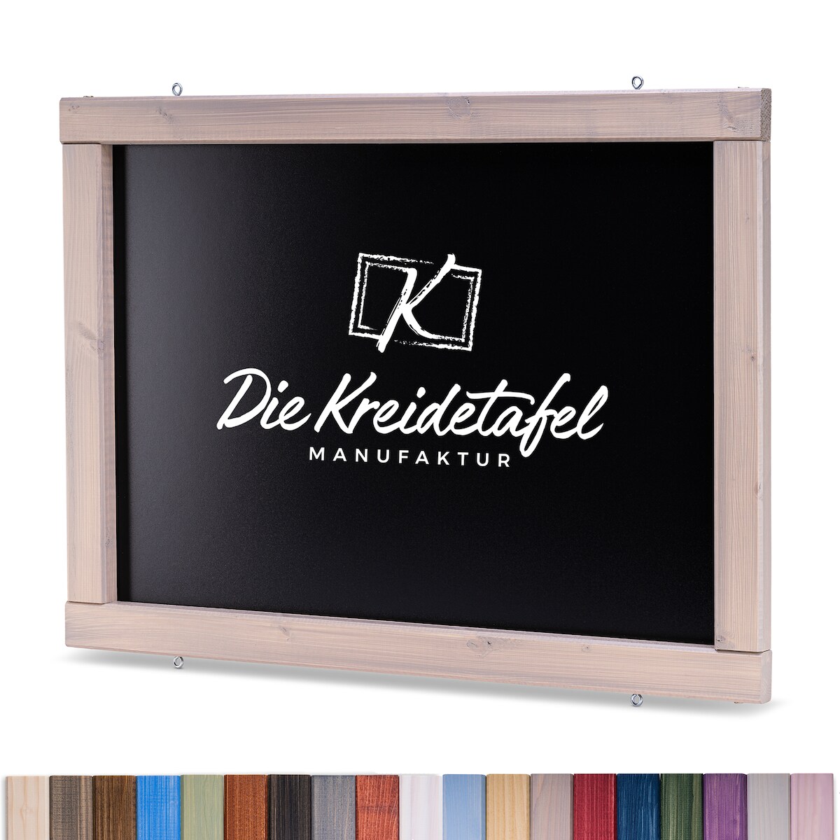 Die Kreidetafel Manufaktur Kreidetafel mit Holzrahmen / Taupe 140x60cm Image