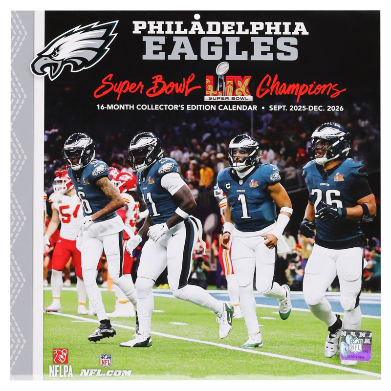 Philadelphia Eagles 2026 12X12 Team-Wandkalender Image