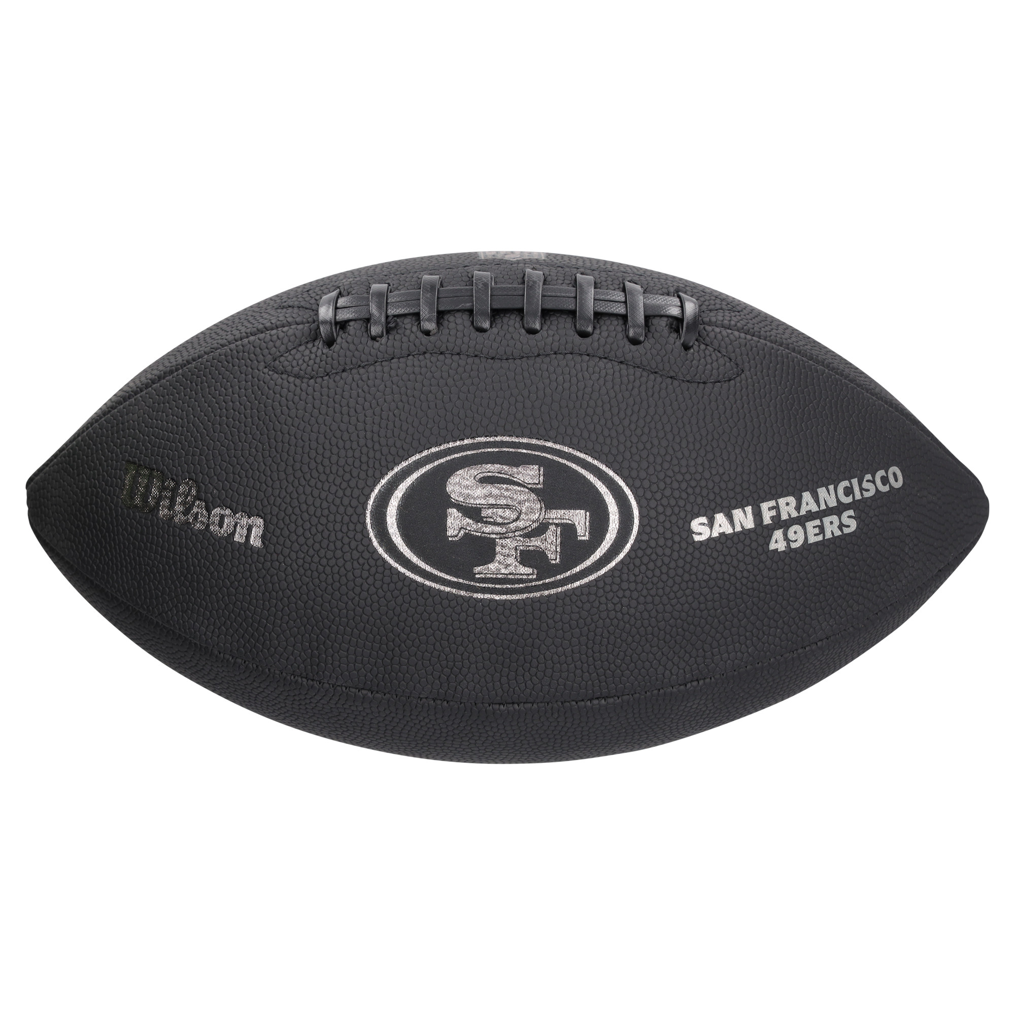 San Francisco 49ers Wilson Schwarz-Metallic-Ball für den Garten Image