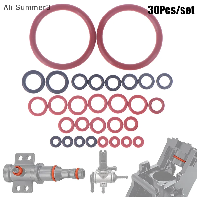 30Pcs O-Ring Dichtung Kit Silikon Dichtung Für Saeco Kaffeemaschine Brauen Gruppe Auslauf Stecker Dichtung Ringe Zubehör Image