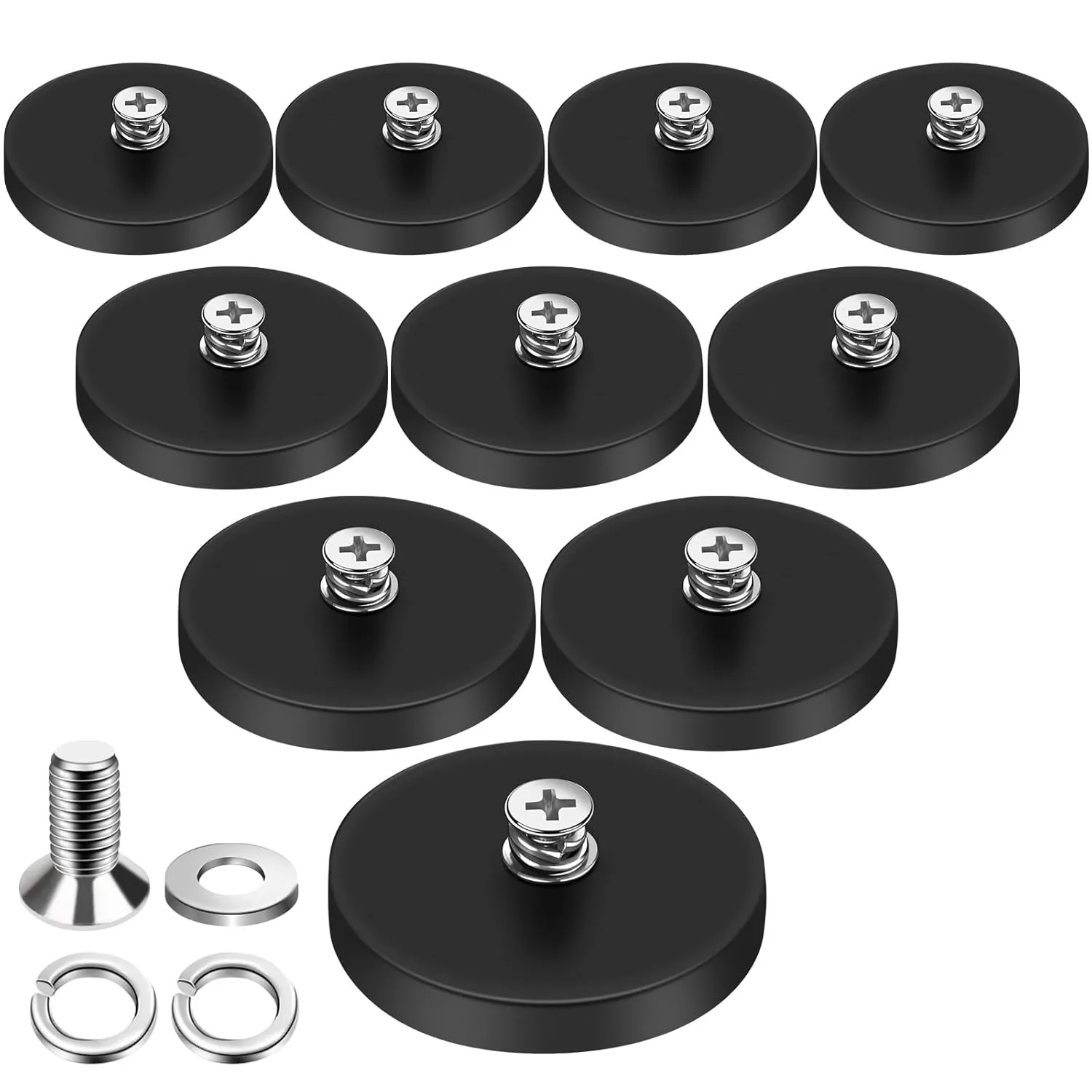 Leistungsstarke Gummimagnete, geeignet für Arbeitslichter, Antennen, Kamerazubehör, Rettungstraktor-Rückspiegel und Werkzeuge im Freien Image