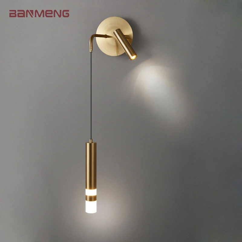 Nordische LED-Wandleuchte, 5 W, 3 W, Wandleuchten, 2 in 1 Kronleuchter und Strahler, Innenbeleuchtung, Heimdekoration für Wohnzimmer, Schlafzimmer Image