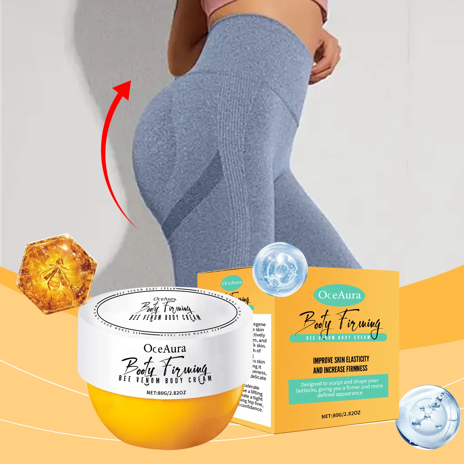 Crème de soin des fesses, lifting des fesses, raffermissant, améliore la croissance des fesses et des seins, dodue, resserre la forme, soin du corps Sexy, hydratant