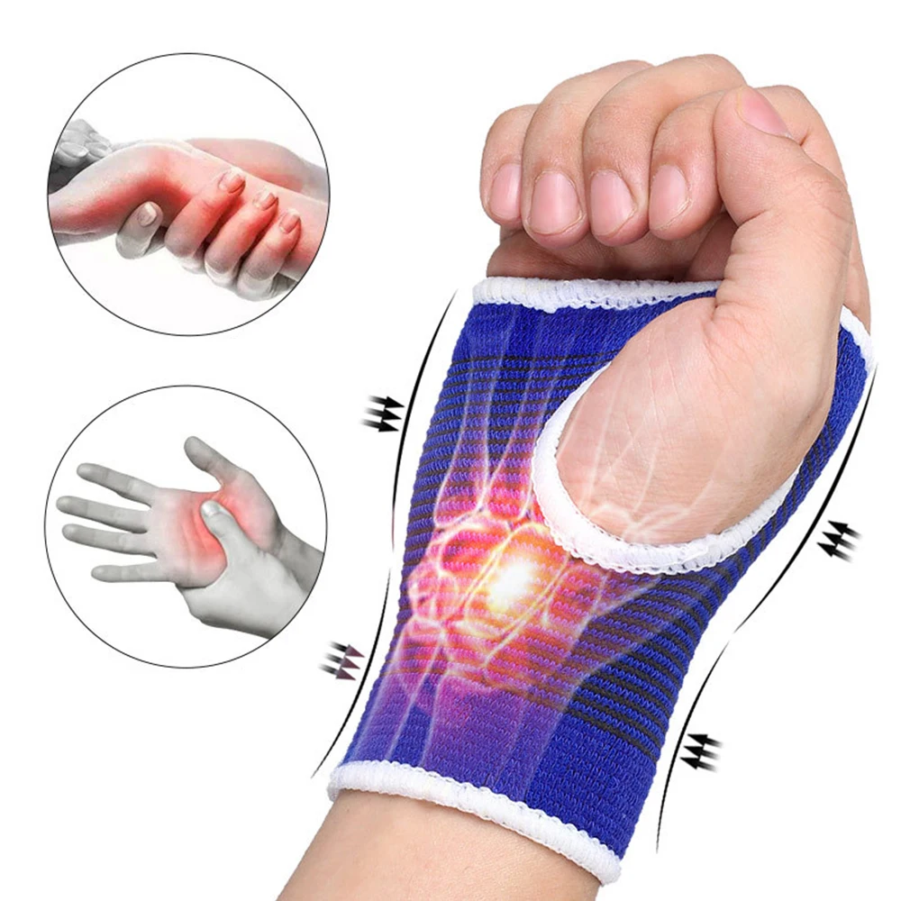 1 paar Fitness Gym Handschuhe Elastische Training Fitness Handgelenk Wrap Workout Übung Handschuh Handgelenk Unterstützung Hand Brace Gym Palm Protector