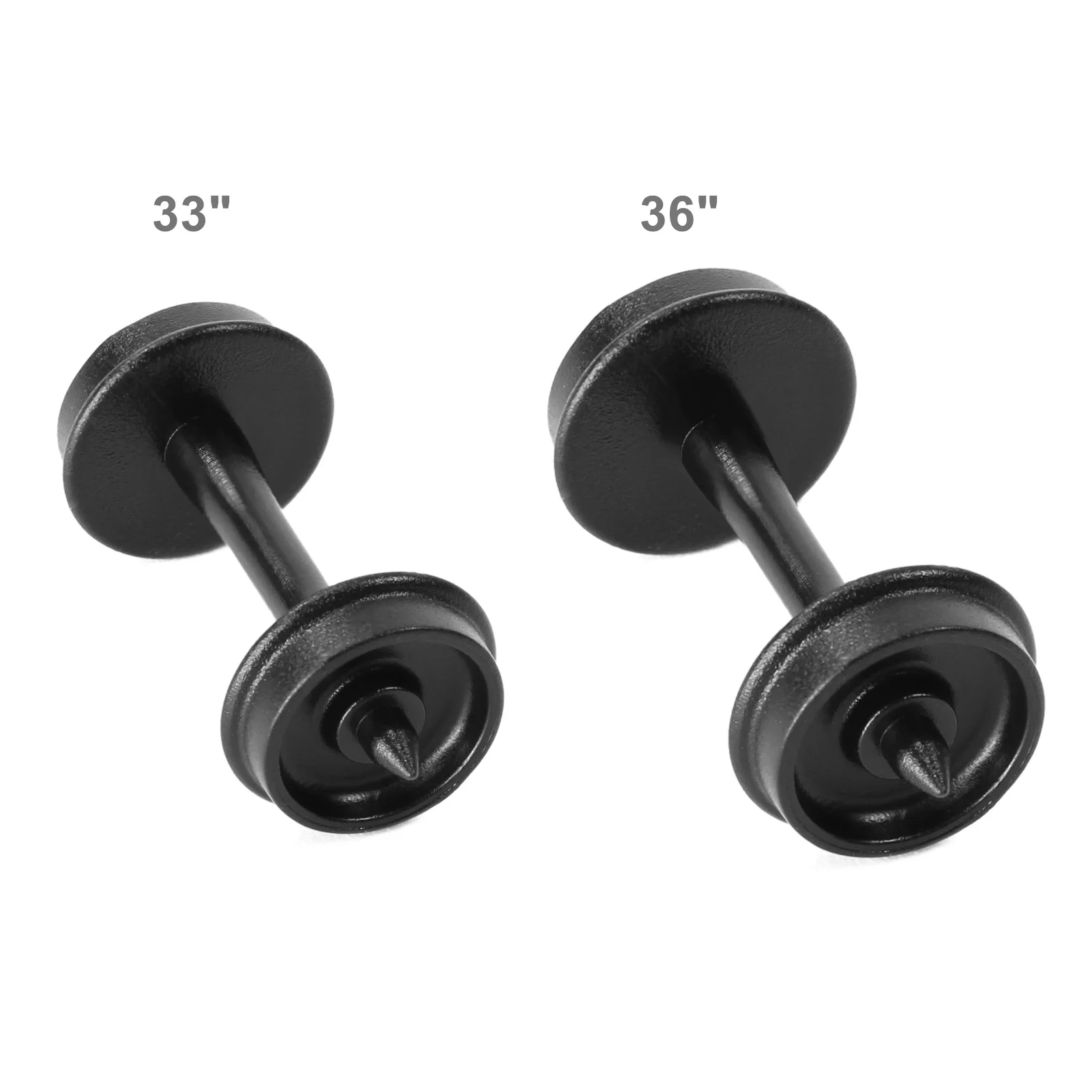 Evemodel 24 Stück HO Maßstab 1:87 33" 36" Kunststoffräder für Modelleisenbahnen-Radsets Image