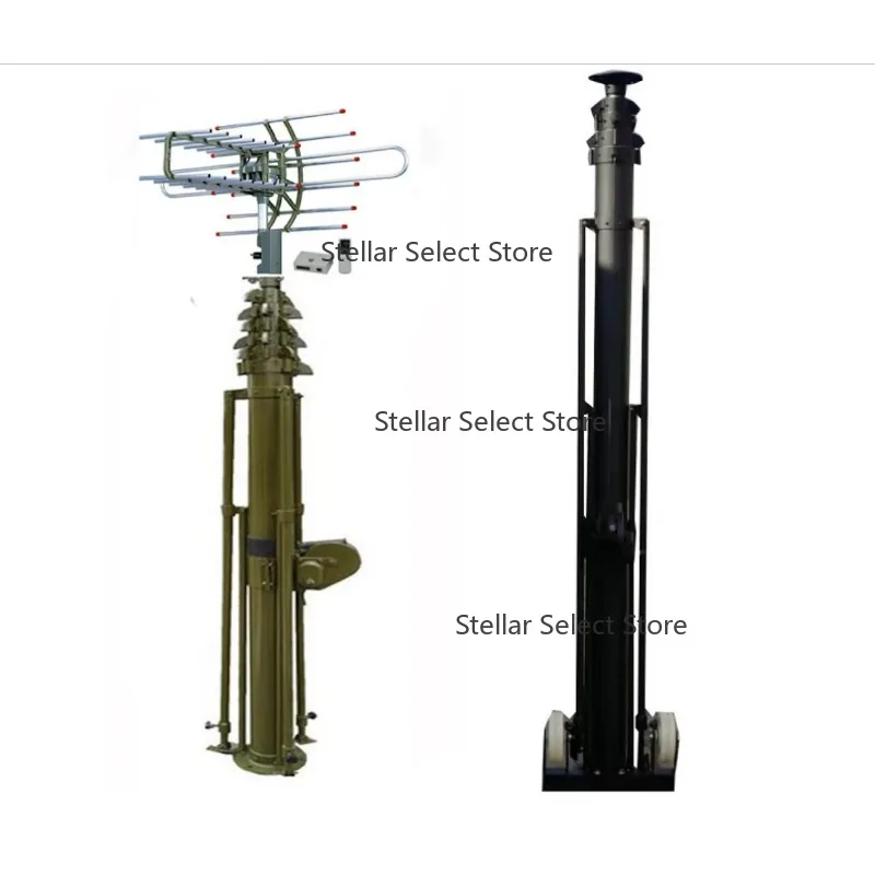 Großhandel 4m 6m 8m 10m 12m 14m 50ft und 60ft Manueller Hebe-Teleskopmast-Antennenturm Image